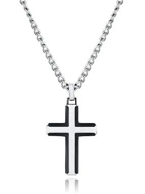 Men's steel necklace Cross Magnum 15152C09000