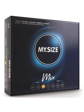 MY SIZE MIX CONDOMS 53 MM 28 UNITS