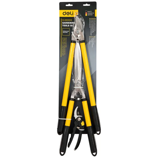 Gardening Tool Set 3 Pcs Deli Tools EDL580003 (yellow)