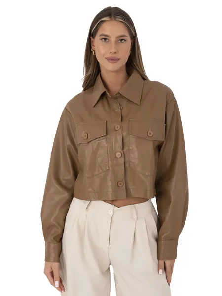 Women's camel transition jacket