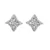 Sterling Silver Earrings with Diamonds and Topazes DE747