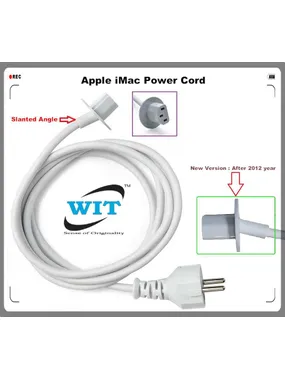 Apple Power Cord UK (iMac 2012 - 2017, angled)