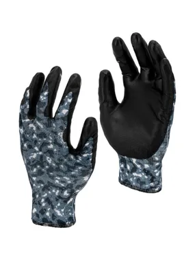 PU camo gloves, gray and black. l231410p, card, "10", ce,lahti