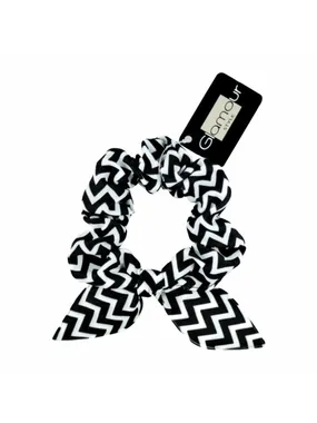 Black and white hair wrap