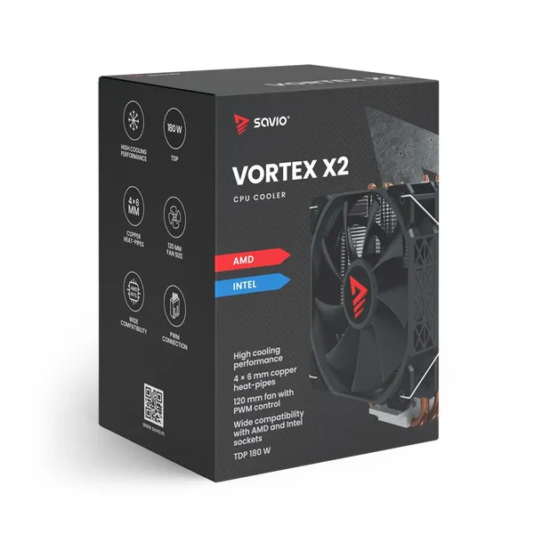 SAVIO VORTEX X2 CPU dzesētājs