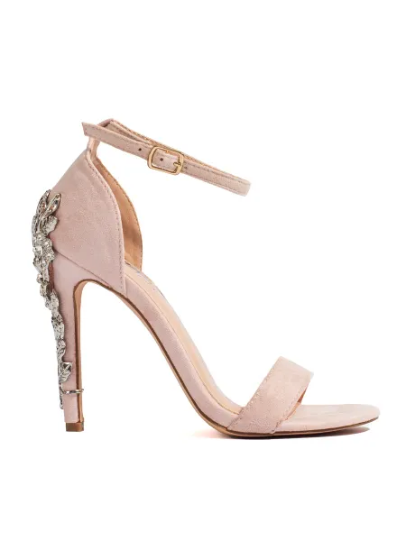 Women's sandals with a decorative Shelovet heel