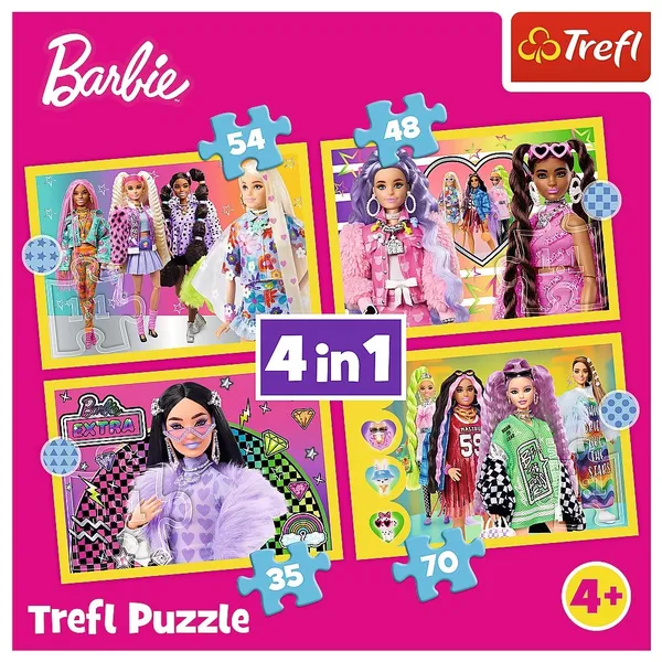 Puzzles 4in1 Happy world of Barbie