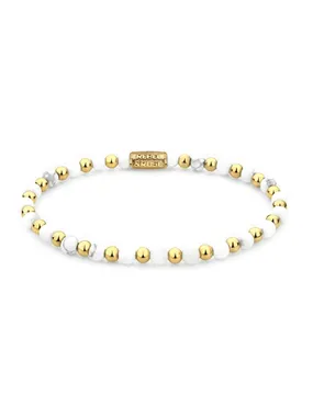 Virgin White Gold Beaded Bracelet RR-40113-G