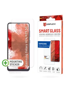 Displex Smart Glass (9H) Samsung Galaxy A24/A25 5G, montāžas uzlīme, nesalaužams