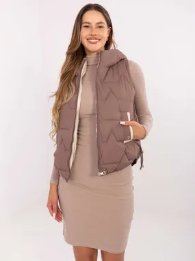 Women's brown vest