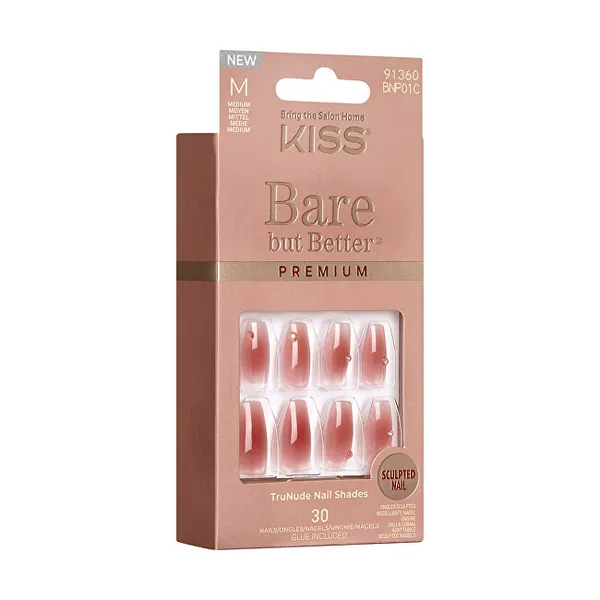 Bare-But-Better Premium Nails - Shine 30 pcs