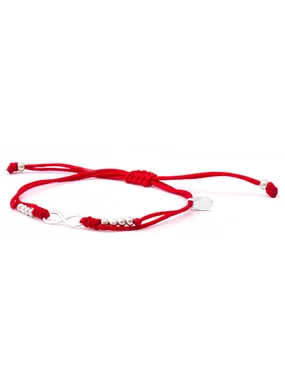 Cord red kabbalah infinity bracelet AGB383