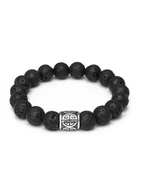 Lava stone bead bracelet MINK165/21