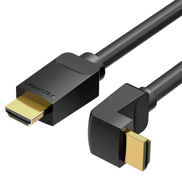 Cable HDMI 2.0 Vention AARBH 2m, Angled 90°, 4K 60Hz (black)