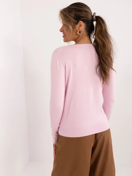 Women's light pink cardigan