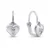 Charming girls' silver earrings heart EA183W