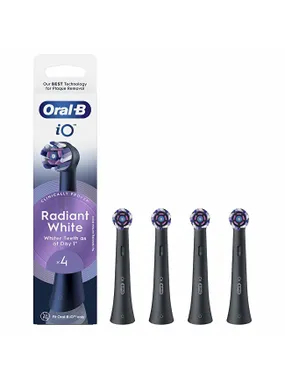 Replacement Brush Heads Io Radiant White Black 4 PCS