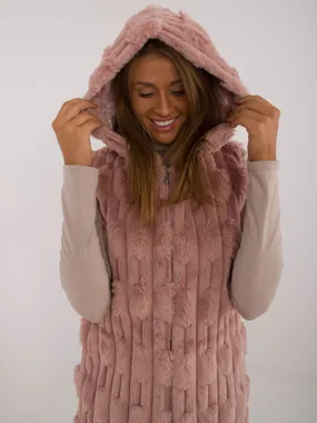 Women's dark pink vest