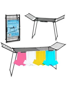 Lydia 27 MB Black Folding Lydia laundry dryer