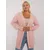 Women's light pink plus size sweater