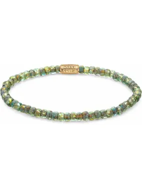 Japanese Secret Garden Gold Beaded Bracelet RR-40115-G