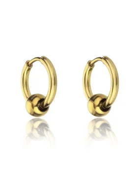 Gold-plated hoop earrings Everly Gold Earrings MCE23023G