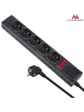 Power Strip 5 Sockets With Switch MCE219