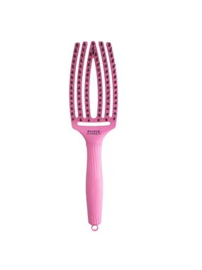 Fingerbrush combo medium brush for bubble pink hair combing