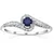 Silver ring with a sapphire Idonea FNJR016sa