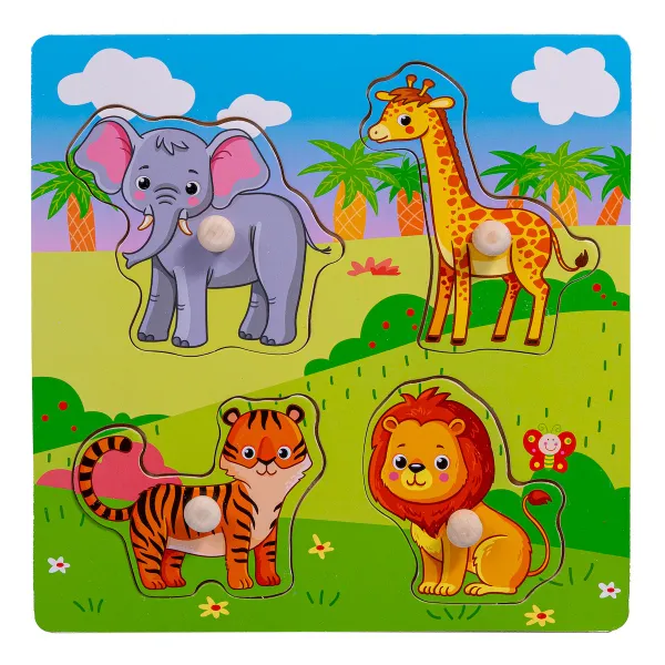 Wooden puzzle Zoo safari