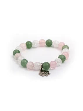 Beaded bracelet made of rosemary, aventurine and crystal MINK82 / 17