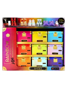 Accessories Rainbow High Shoes Display 27 pcs