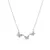 Delicate silver necklace with butterflies AJNA0023