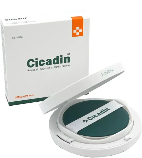 Sun protection SPF50+ Cicadin (Rescue Ato Mega Sun Protection Cushion) 25 g