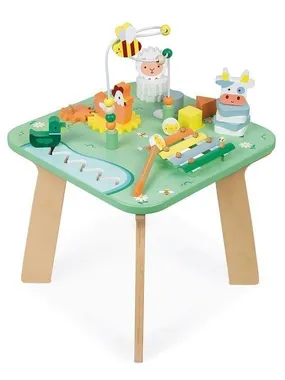 Janod Multifunctional Educational Table Wooden Łąka