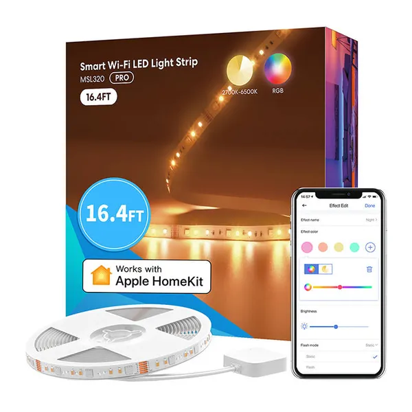 Smart Wi-FI LED Strip with RGBWW Meross MSL320 (5 meter) HomeKit