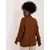 Women's Brown Cable Sweater