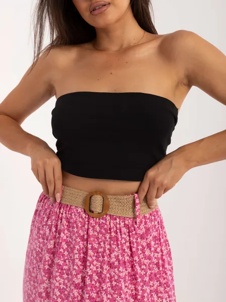 Women's pink ruffle skirt