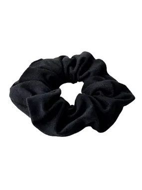 Cotton Scrunchie Hair Tie Black