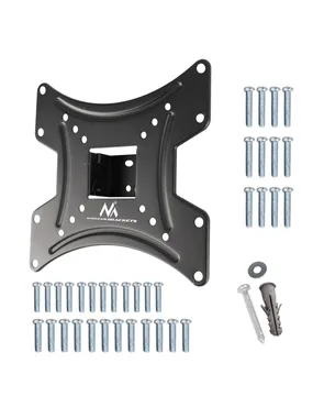Maclean MC-414 TV monitora sienas stiprinājums maks. VESA 200x200 23-43 30kg melns slīpuma kronšteina turētājs