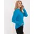 Women's blue cable knit sweater