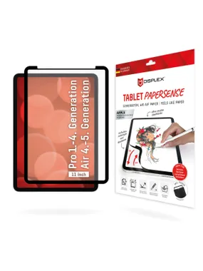 Displex TABLET PAPERSENSE iPad Pro 11'' (1./2./3./4. Gen.)/Air (4./5. Gen.), noņemama rakstīšanas vai zīmēšanas plēve ar Paper Feeling
