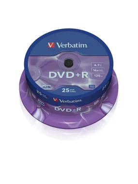 DVD+R 16x 4.7GB 25P CB 43500