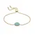 Beautiful Sofie Sea Glass SKJ1808710 gold-plated bracelet