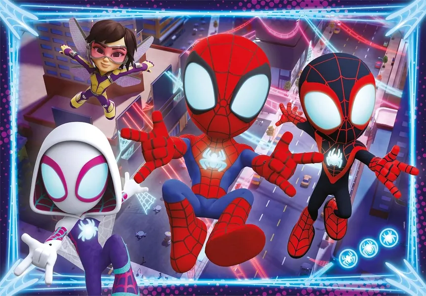 Puzzles 24 elements Maxi Super Color Spidey and His Amazing Friends