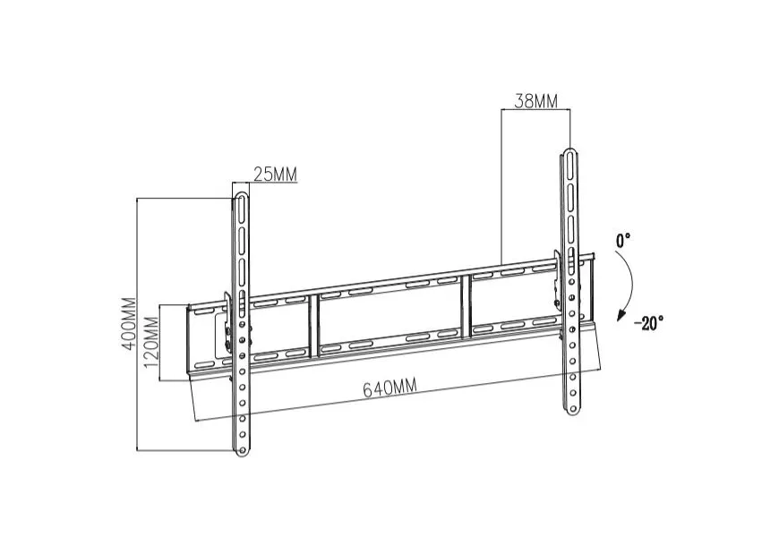 TV wall mount up to 80 35kg TB-751E