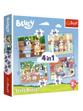 Puzzles 4in1 Bluey and the world