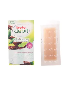 Byly Depil Chocolate Hair Removal Strips Body With Chocolate 12 Units