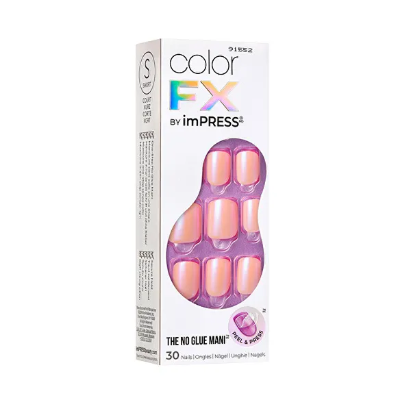 Glue-on nails ImPRESS Color FX - Late Night 30 pcs