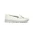 White comfortable moccasins made of eco-leather